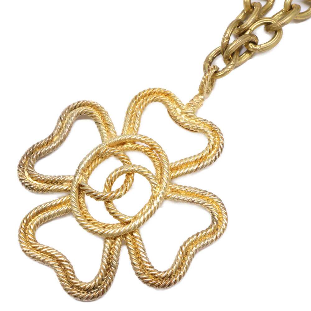 CHANEL Vintage Gold Logo Necklace - Picture 1 of 10
